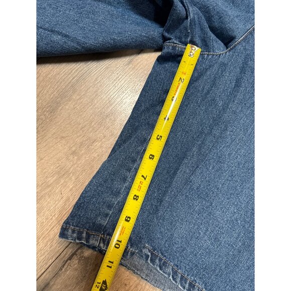 VTG White Stag Ladies Denim Shorts Size 18 100% Cotton Mid-Rise Relaxed Fit With - Picture 4 of 7